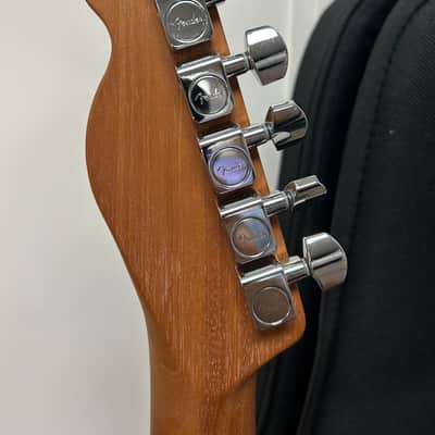 Fender American Acoustasonic Telecaster Acoustic Electric Guitar All-Mahogany - Natural image 5