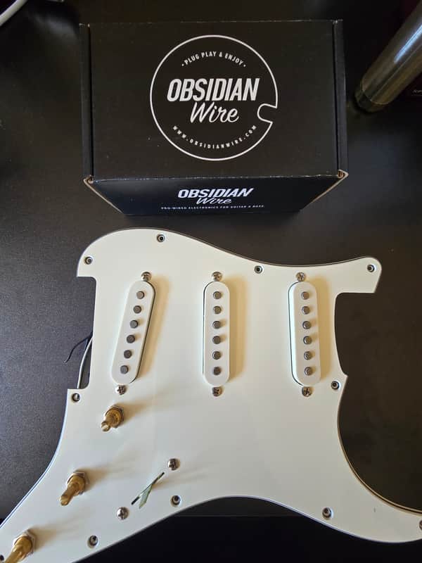 Squier Classic vibe 60s pickguard with solderless obsidian wire image 1