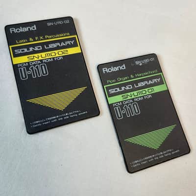 Roland SN-U110-01 / SN-U110-02 PCM Data Card 2-Pack for U-110, U-220 MIJ image 2