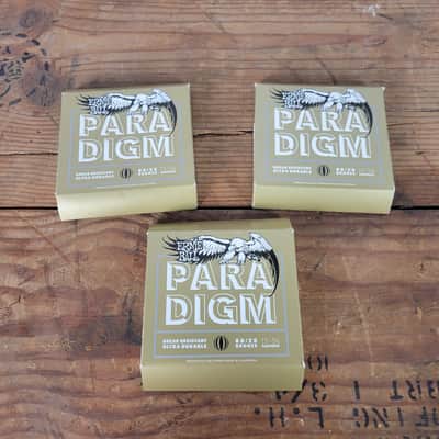 Ernie Ball Paradigm 80/20 Bronze Acoustic Guitar Strings 13--56 - Set of 3 image 1