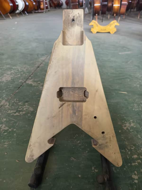 Poplar Wood Guitar Mini Flying V Style Body image 1