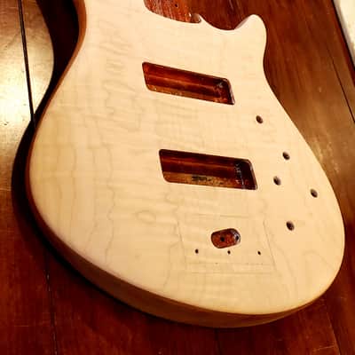 Warmoth G5 Unfinished Bass Body Mahogany w/Flame Maple Top 5 String image 1