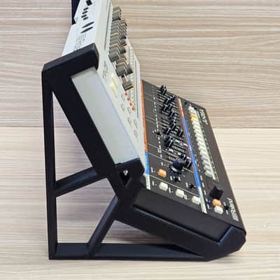 The Analog Source NEW DESIGN 2 Tier 3D Printed Desktop Mounting Stand For Roland Boutique Series TR-06 TR-08 TR-09 Drum Machine VP-03 Vocoder Synthesizer - USA Made image 3