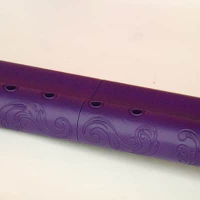 BaFlute F# Medium Low Tone Drone Flute, 432hz Double Chamber Drone Flute, Native American Style Flute, Purple image 8