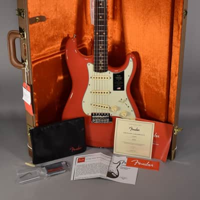 2026 Fender American Vintage II 1961 Stratocaster Fiesta Red w/OHSC image 1