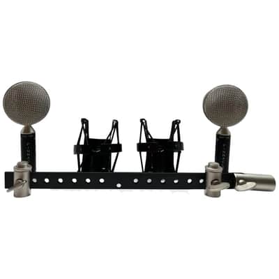 Pinnacle Microphones Fat Top Ribbon Microphone Pair, Black image 1