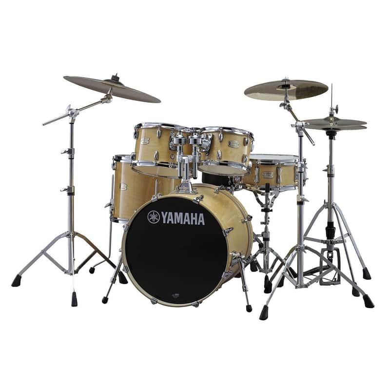 Yamaha Stage Custom Birch 5pc Drum Set w/20BD & 780 Hardware Natural Wood image 1
