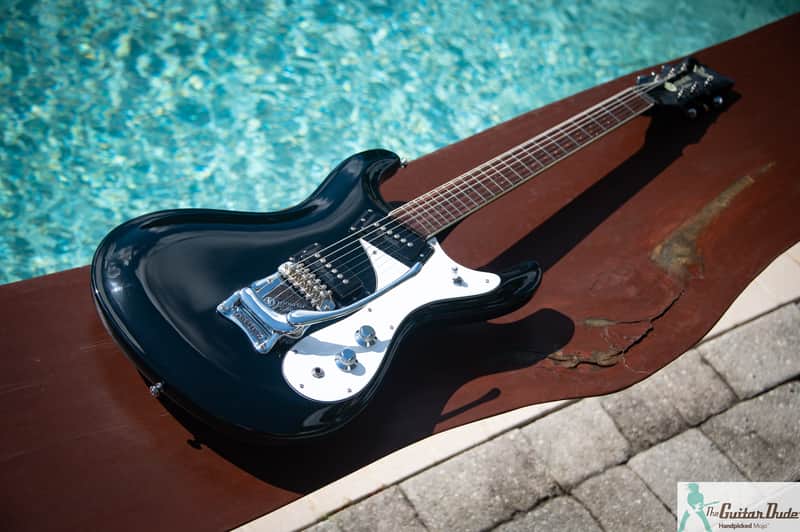 1990's Mosrite 1965 "The Ventures" Reissue "Excellent"- Made in Japan (KUROKUMO) - w Hard Case image 1