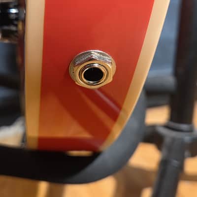 D'Angelico Premier SS Semi-Hollow Single Cutaway Stairstep Tailpiece, Ovangkol Fretboard Fiesta Red w/ Original Gig Bag image 15