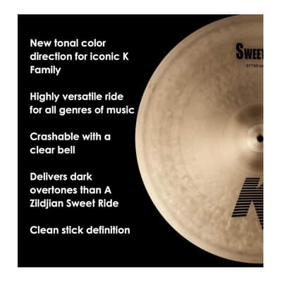 Zildjian K Sweet Collection 21-Inches Ride Cymbal image 5