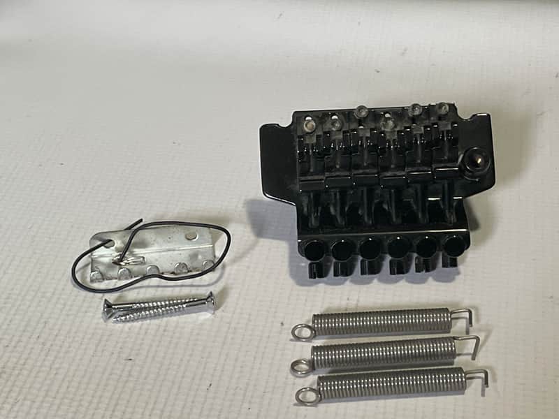 2000's Ibanez RG220B Series ILT1 Licensed Black Floyd Rose Double Locking Tremolo Bridge image 1