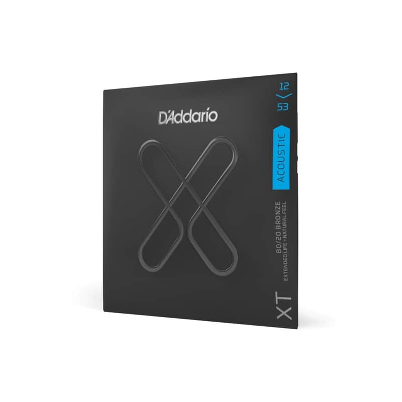 D'Addario - XT - Acoustic Guitar String Set - Bronze - Light Coated - 80/20 (XTABR1253) image 1