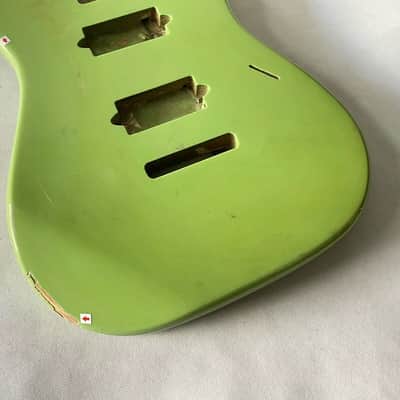 Solid Basswood Green 7 String Guitar DIY Project Body image 10