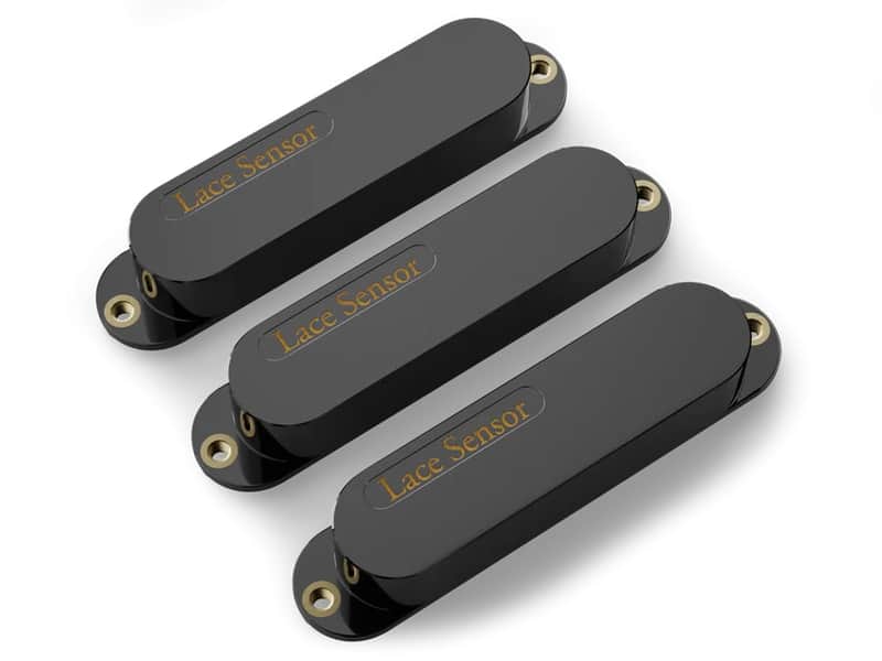 LACE Sensor "Triple Gold Set" 3-Pack Single Coil Pickups - Black image 1