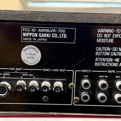 Vintage Yamaha R-700 Natural Sound AM/FM Stereo Receiver For Parts SEE VIDEO image 7
