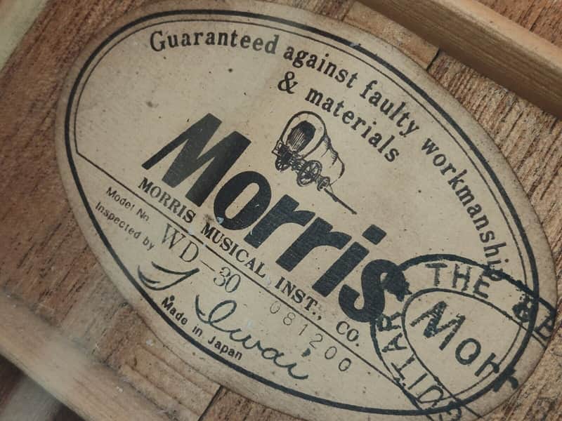 1970's Morris WD-30 Dove Japanese Vintage Acoustic Guitar (Cherry