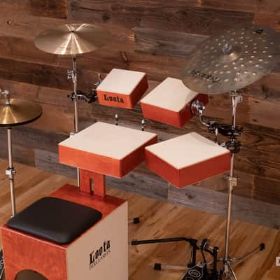 LOOTA PERFORMER 5 PIECE DRUM KIT, WILD CHERRY, WITH RIGHT FOOT PEDAL image 10