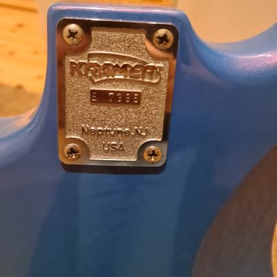 Kramer Pacer Deluxe 1986 Flip Flop Blue Reb Beach Tribute image 11