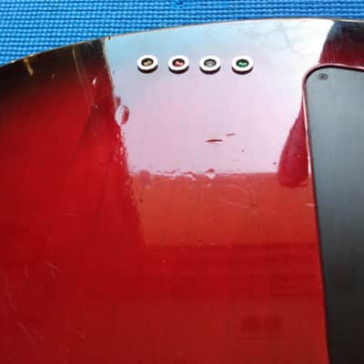 HAMER USA 1996 Cruise "J" Style Fretless Cherry/Black Burst Bass image 18