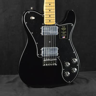 Mint Fender American Vintage II 1975 Telecaster Deluxe Maple Fingerboard Black image 1