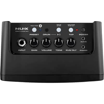NuX Mighty Lite BT MKII 3-Watt Portable Desktop Modeling Guitar Amp for Guitars and Basses, Black image 3