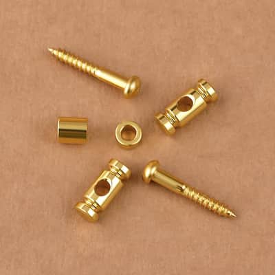 Guitar Roller String Retainers(Set of 2) – String Guide, Strings Trees Replacement Part for Electric Guitars, Gold image 3