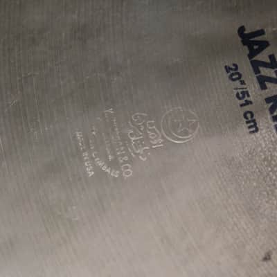 Zildjian 20" EAK Jazz Ride – 2207g 1982–1988 image 9