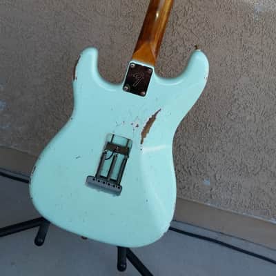 Custom Stratocaster* Relic - MJT Finish Surf Green - Chunky Neck image 14