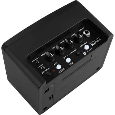 NuX Mighty Lite BT MKII 3-Watt Portable Desktop Modeling Guitar Amp for Guitars and Basses, Black image 6