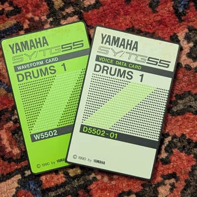 Yamaha SY55/TG55 Sound Card Set - DRUMS 1 - S5502 1990