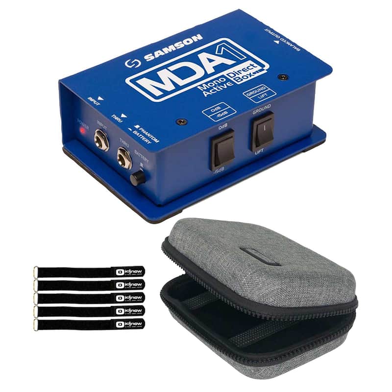 Samson MDA1 Mono Active Direct Box with Case Package image 1