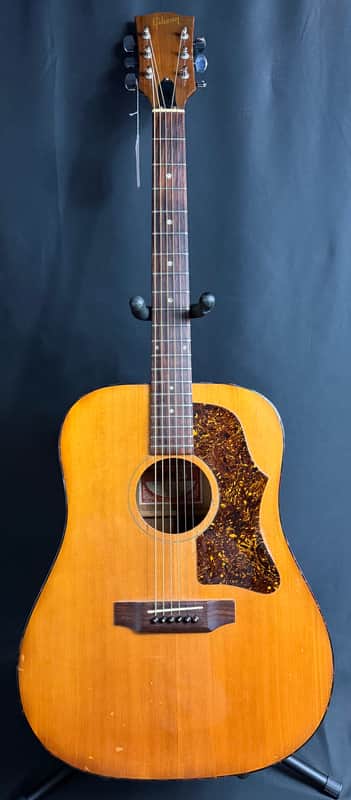 Vintage 1970's Gibson J-40 Dreadnought Acoustic Guitar Natural w/ Case image 1