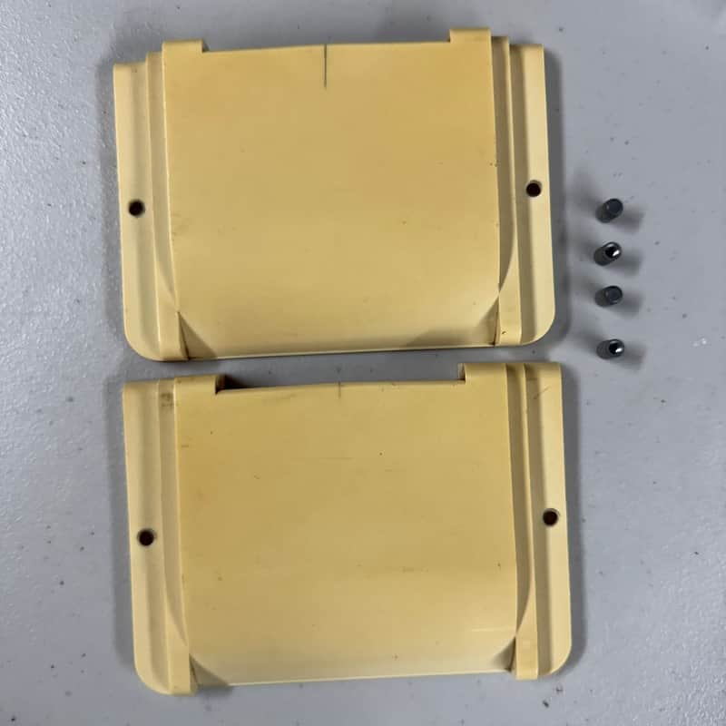 Supro Lap Steel Bridge Covers with Thumb Wheels 1960's (K-307) image 1