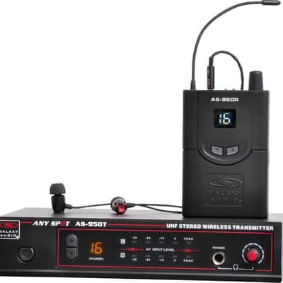 Galaxy Audio AS-950 Wireless In-Ear Monitor System, Single-User, with EB4 - N(518-542 MHz) image 1