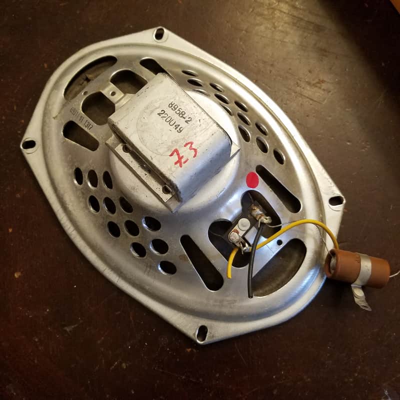 Jensen 69J11 V1 317-2 6X9 Vintage Speaker AlNiCo 8 Ohm 11 Watt guitar paper cone DAMAGE1960 - Silver image 1