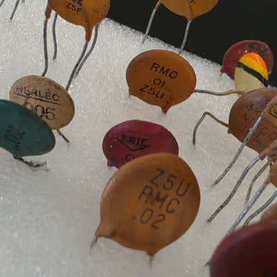 60’s Vintage NOS .02 Cap Lot Sprague CRL RMC 50’s Guitar Tone Capacitor image 6