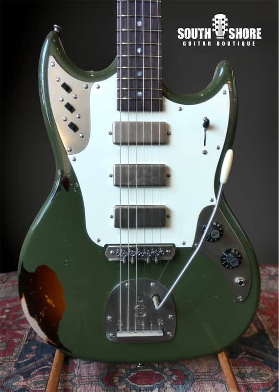Frank Brothers Sonar - Olive Drab over Tobacco Sunburst. NEW (Authorized Dealer) image 1