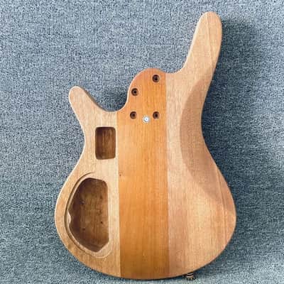 Mahogany Wood 4 String Electric Bass DIY Project Body image 2