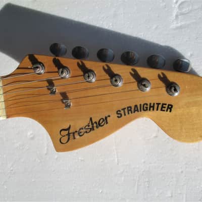 Fresher Straighter Guitar, 1970's, Japan,  Sunburst Finish,  Plays And Sounds Good, Gig Bag image 2