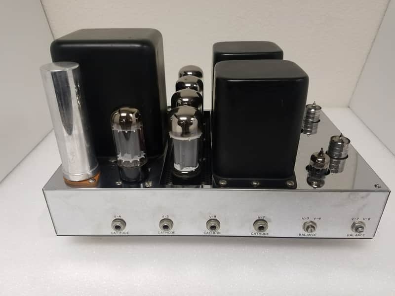 Fully Restored Knight Basic 60 Tube Stereo Power Amplifier - Extensive Restoration Performed, Amazing Performance And Incredible Cosmetic Condition, Simplified Biasing! image 1
