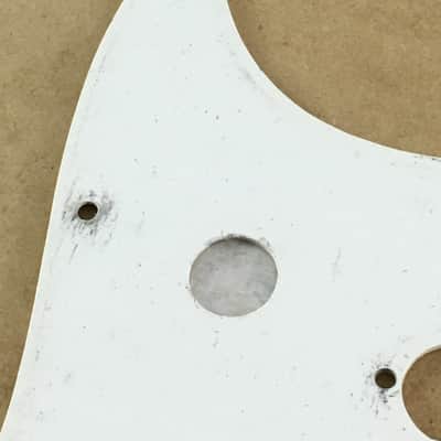Vintage 1959 Pre-CBS Fender Musicmaster Pickguard Metal Shield Added Toggle Hole No Cracks image 11