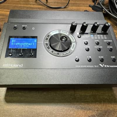 Roland TD-17 V-Drum Module w/Mount, Clamp, Wiring Harness, Manual, Power Z5P6909 image 6