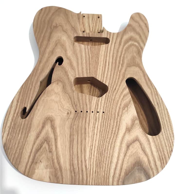 Unfinished 2 pieces Roasted Swamp ash Body Thinline | Reverb
