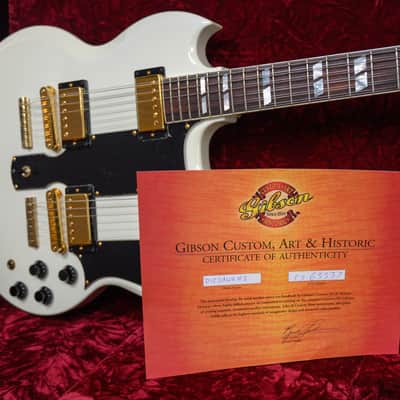 Gibson Custom Shop EDS-1275 Double Neck Alpine White 2008 w/OHSC image 11