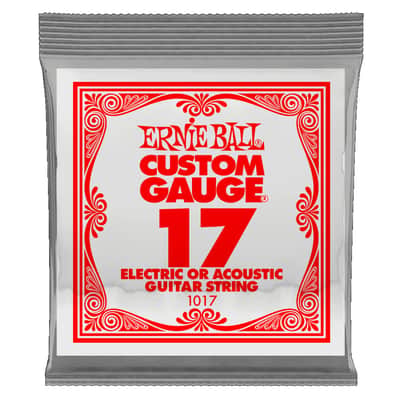Ernie Ball Plain Steel .017" -- 6 Pack image 2