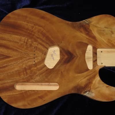 Acacia Koa Top \ Aged Pine Tele Style Body 3lbs 9oz #3675  *IMPORT CHARGES INCLUDED image 2