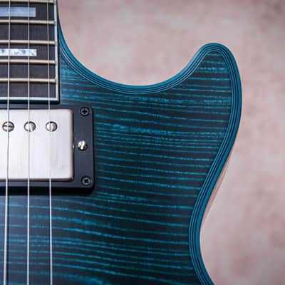 GIBSON USA Custom Shop Special Order Les Paul Axcess Custom Widow "Peacock Blue" (2026) image 8