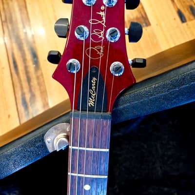 PRS McCarty Hollowbody - Translucent Red Flame Top image 4