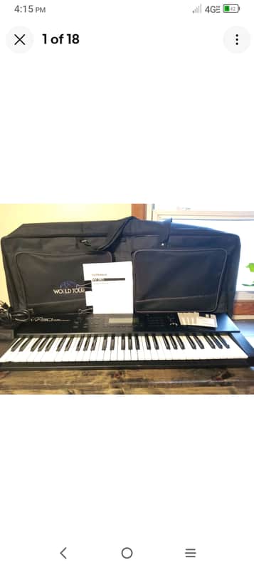 Roland W-30 61-Key Sampling Music Workstation 1989 - 1992 - Black image 1