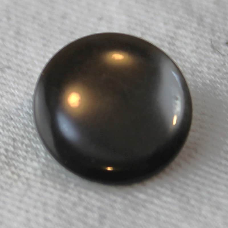 Bandoneon Button Accordion Part - Black Pearl Bass Flat Button 15mm x 6mm image 1